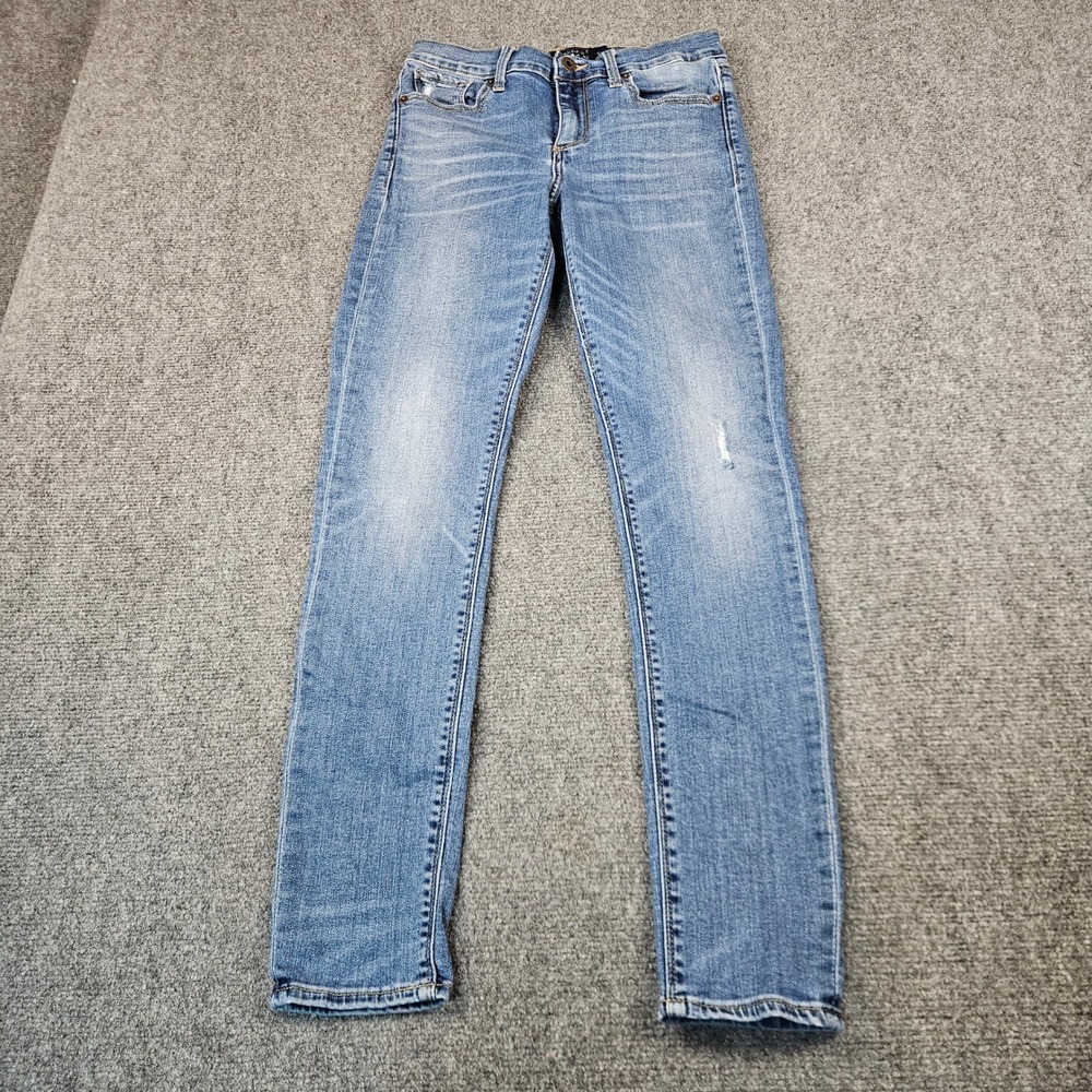 Lucky‎ Brand Brooke Legging Jeans Medium Wash Blue Distressed Slim Fit 4/27